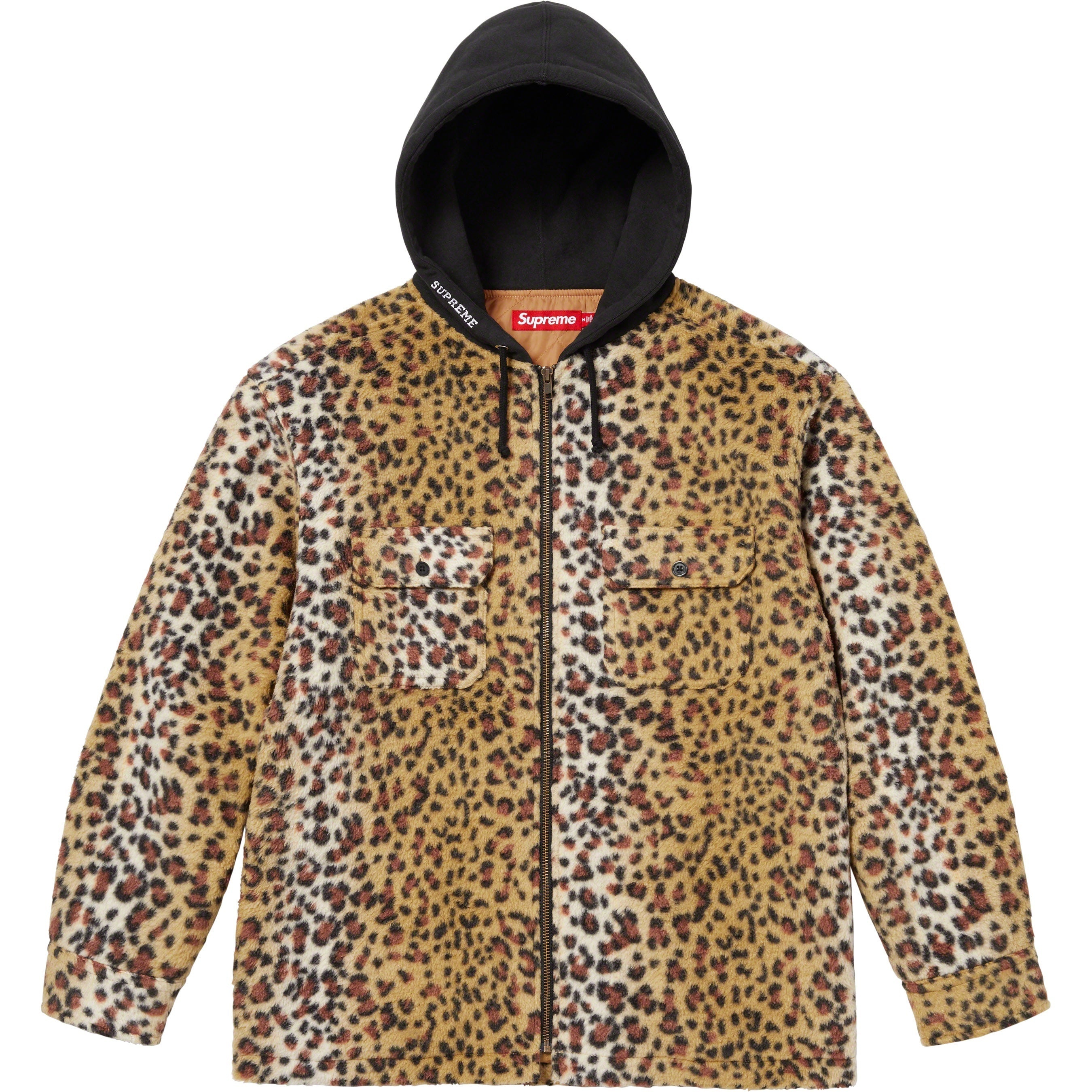 Fleece Zip Up Hooded Shirt view 15